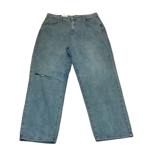 Cotton On Women’s High Waist Jeans, Straight Leg, blue 12 - Picture 1 of 9